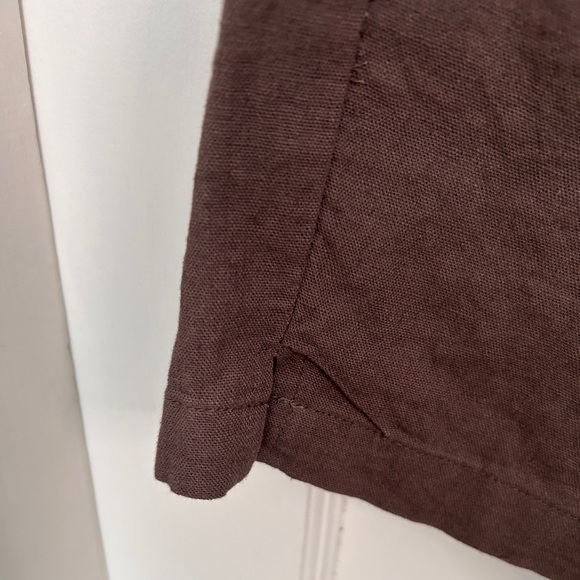 Anne Klein Linen Cropped Wide Leg Pants Size Medium - Picture 5 of 7